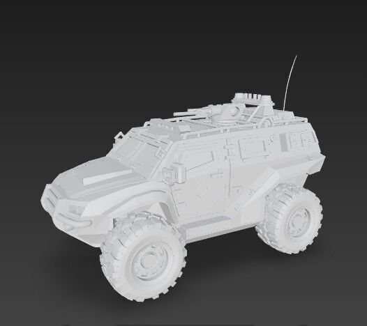 3D Printable Armored Personnel Carrier 3D print model_21