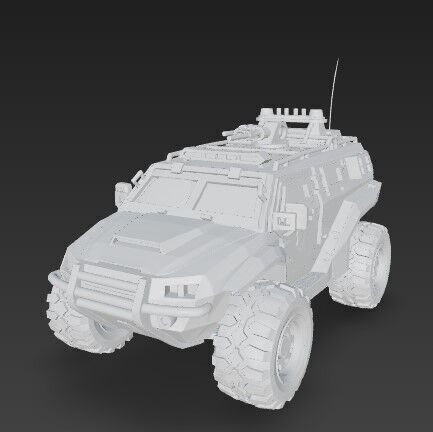 3D Printable Armored Personnel Carrier 3D print model_22