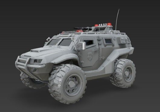 3D Printable Armored Personnel Carrier 3D print model_9