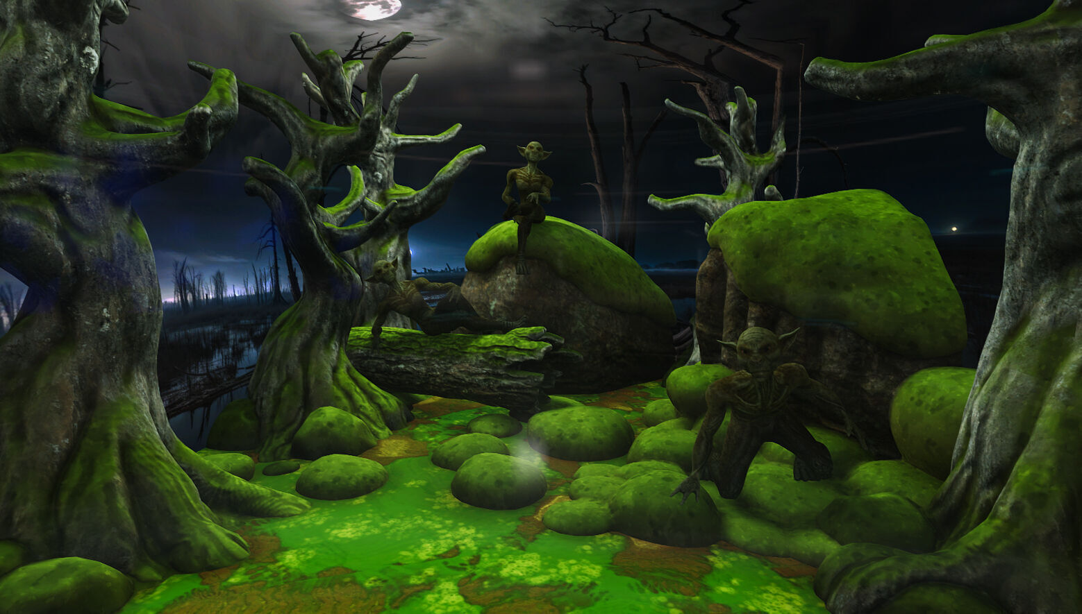 Alien Creature Gallery SciFi Interior Low-poly 3D model_10