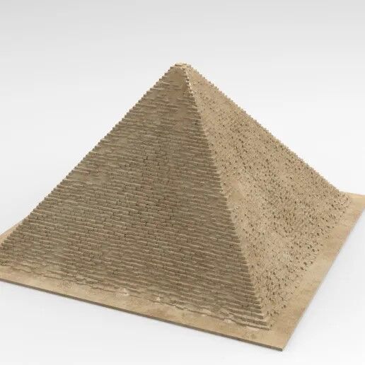 mykerinos pyramid 3d model ancient egypt giza 3D print model_3