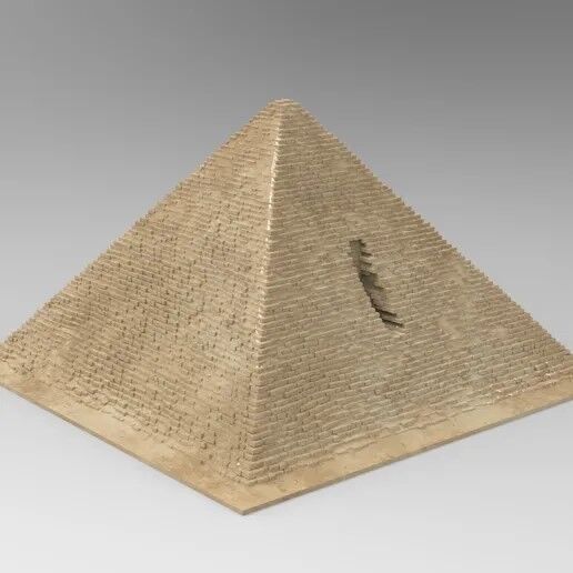 mykerinos pyramid 3d model ancient egypt giza 3D print model_1