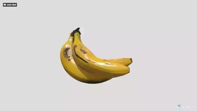 Realistic 3D Banana Model Game  Animation Ready