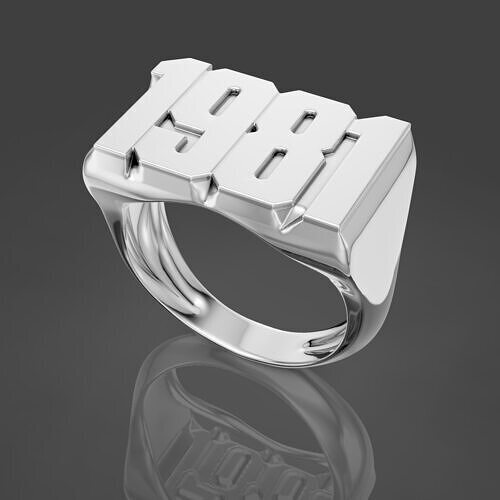 ring 1981 with open back 3D print model
