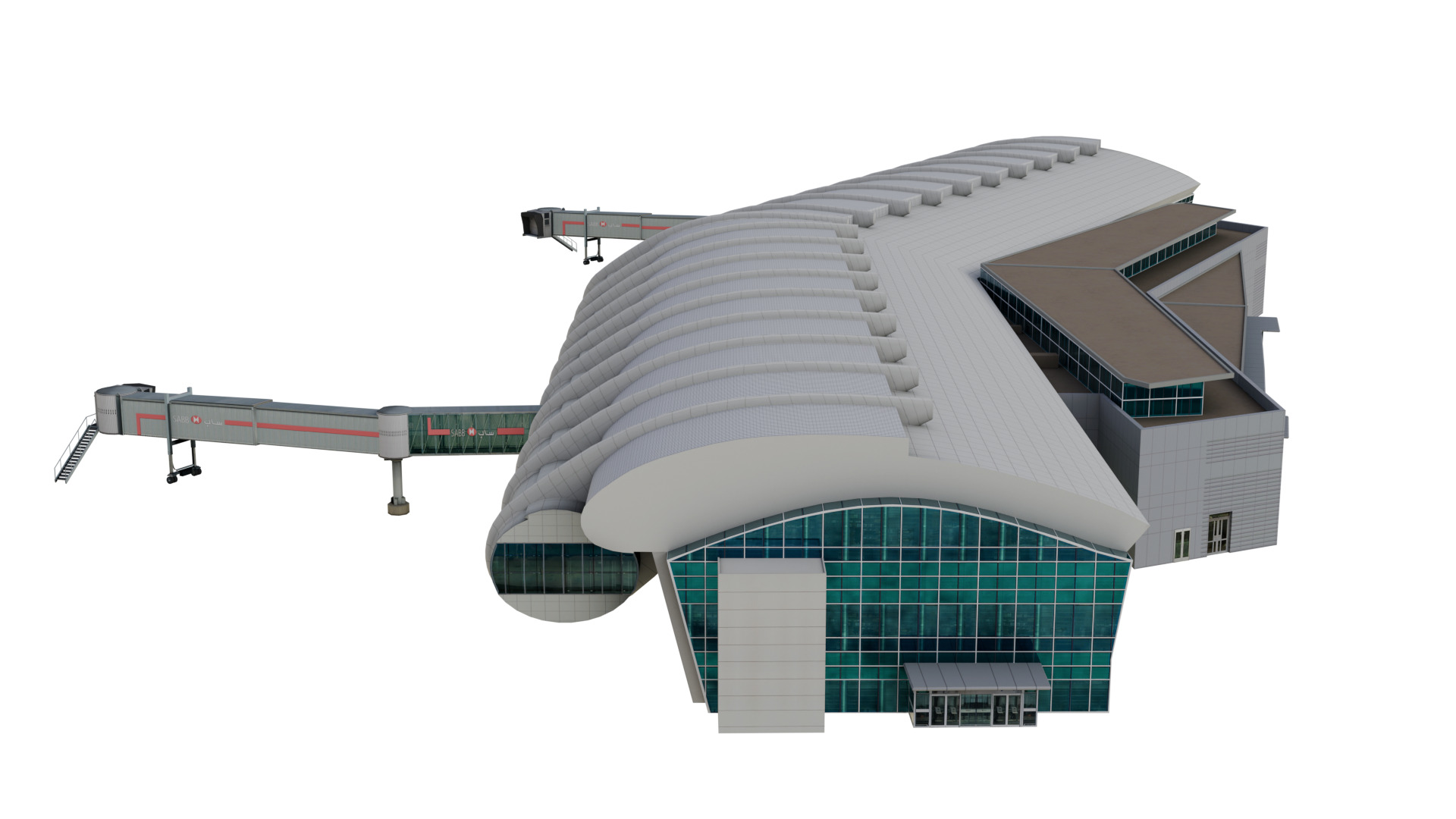 Prince Sultan Bin Abdulaziz  Airport terminal - OETB  Low-poly 3D model_11