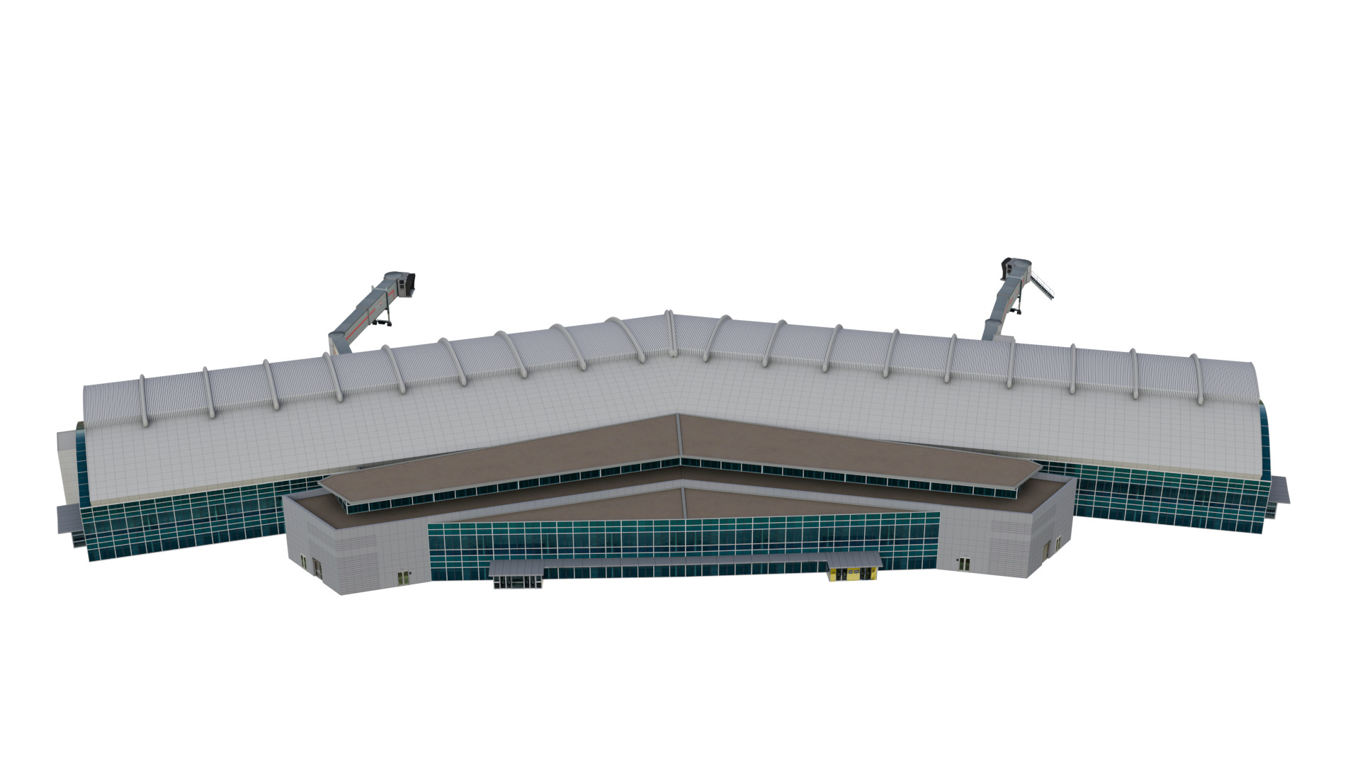 Prince Sultan Bin Abdulaziz  Airport terminal - OETB  Low-poly 3D model_10