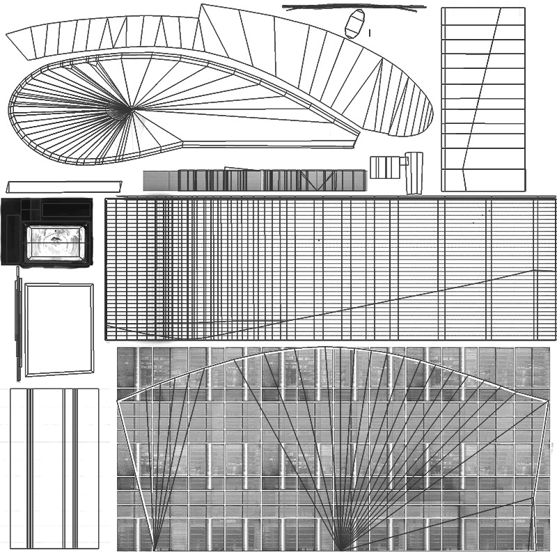 Prince Sultan Bin Abdulaziz  Airport terminal - OETB  Low-poly 3D model_19