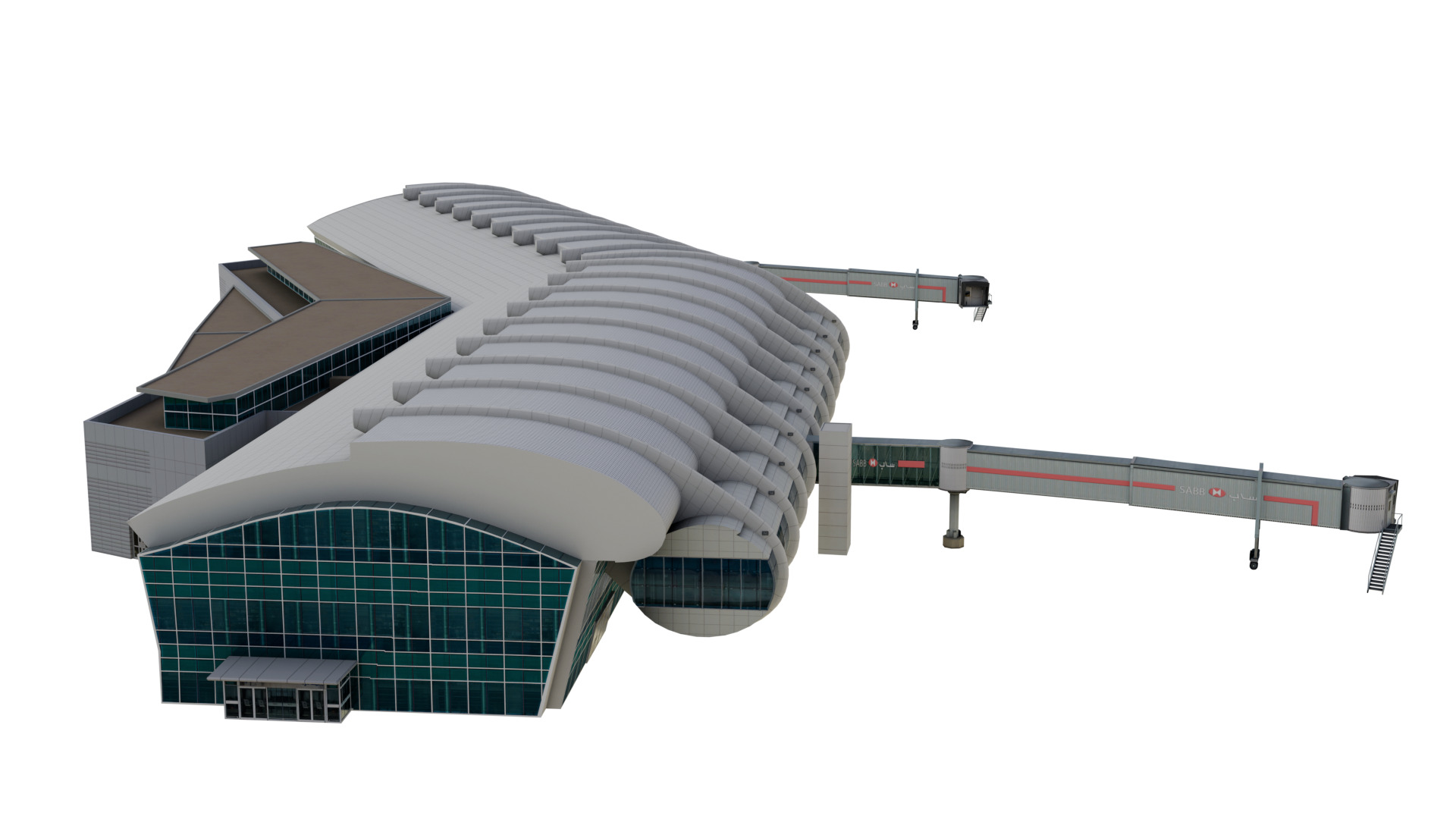 Prince Sultan Bin Abdulaziz  Airport terminal - OETB  Low-poly 3D model_12