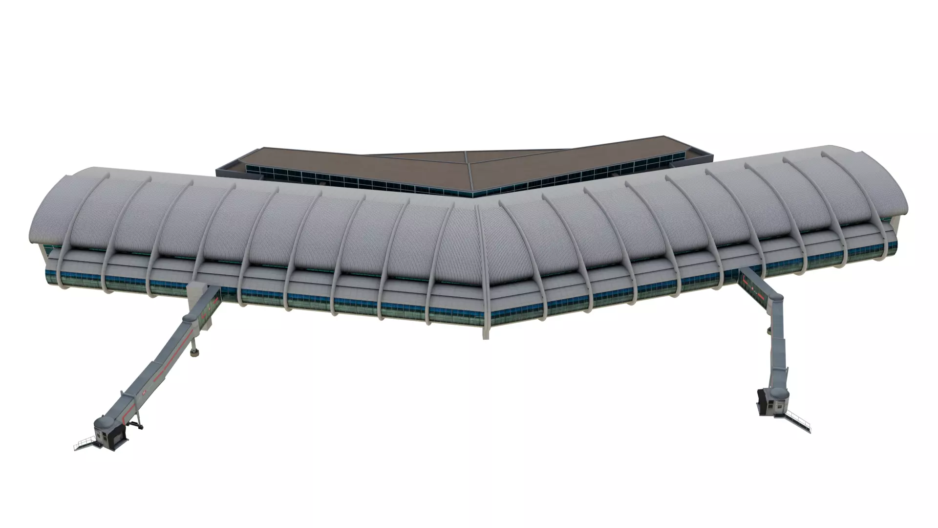 Prince Sultan Bin Abdulaziz  Airport terminal - OETB  Low-poly 3D model_0