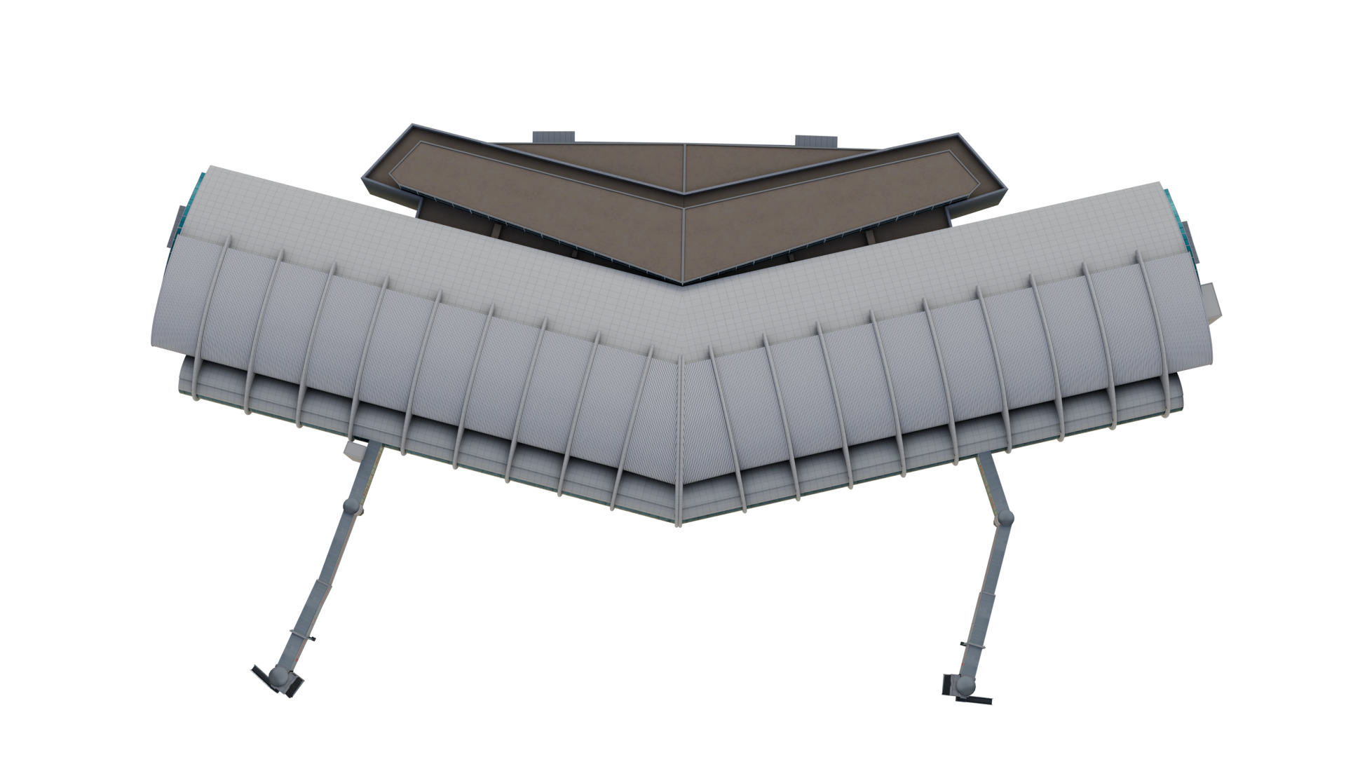 Prince Sultan Bin Abdulaziz  Airport terminal - OETB  Low-poly 3D model_15