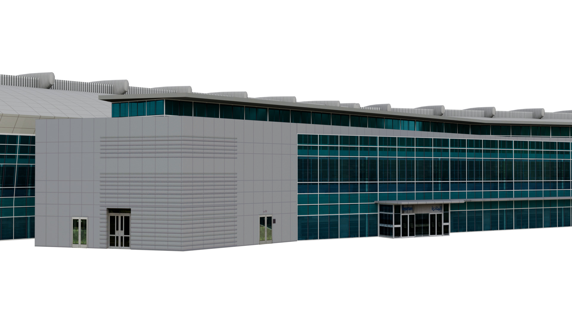 Prince Sultan Bin Abdulaziz  Airport terminal - OETB  Low-poly 3D model_5