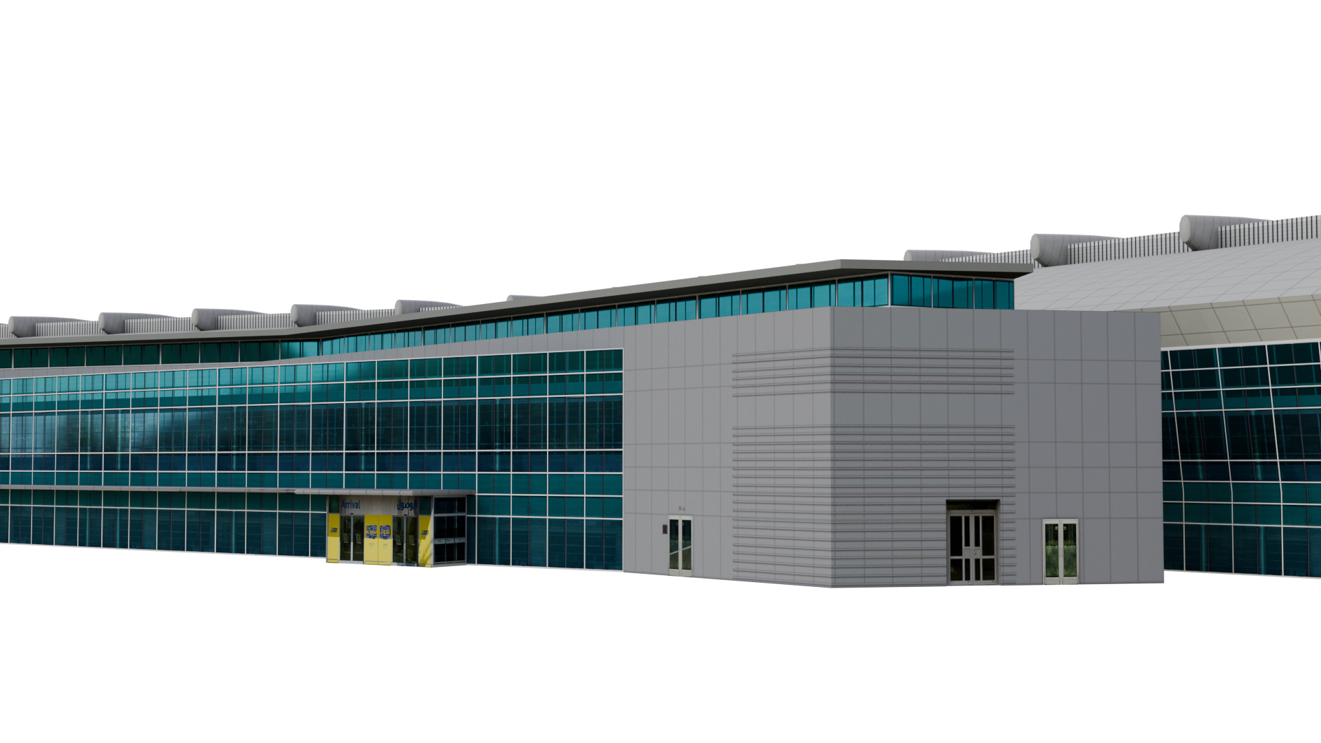 Prince Sultan Bin Abdulaziz  Airport terminal - OETB  Low-poly 3D model_4