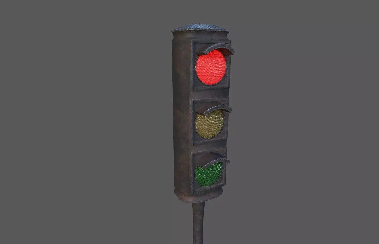 Urban Traffic Light Pack Low-poly 3D model_0