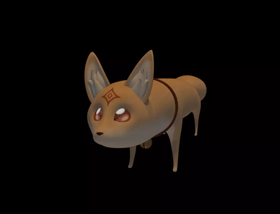 loooooong fox Free 3D model