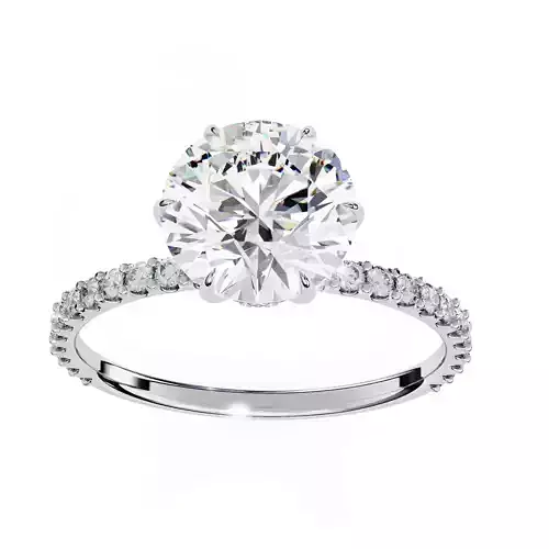 ROUND  DIAMOND RING -CAD-106