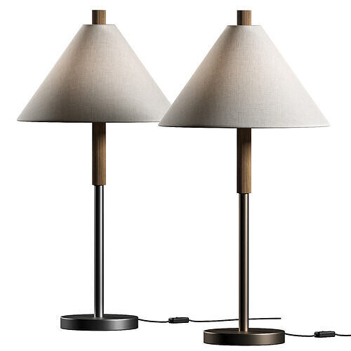 Pottery Barn Kensington Metal Table Lamp 3D model