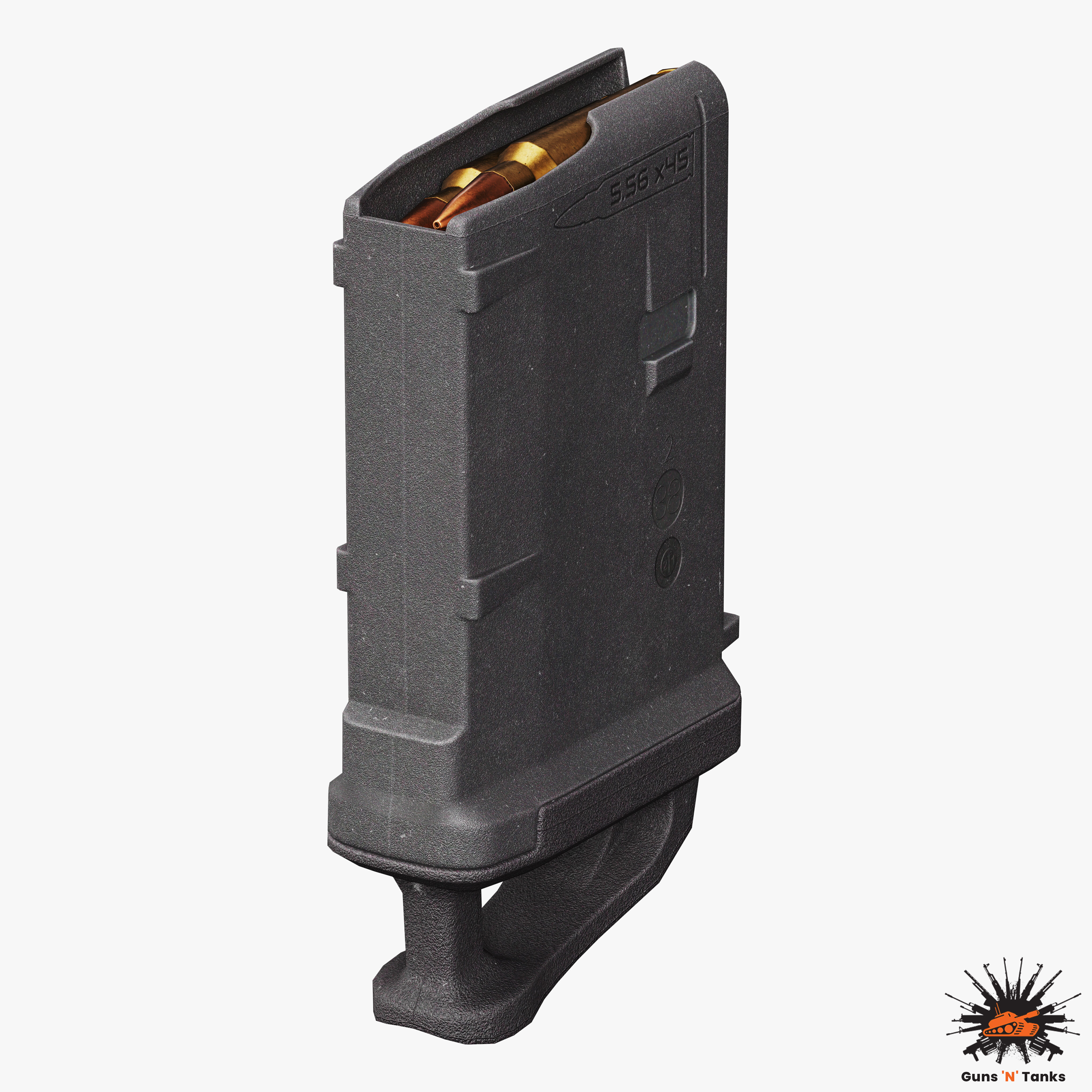 Low Poly Magazine Rig 3D model AR15 Polymer 10R Magazine VR / AR / low-poly | CGTrader