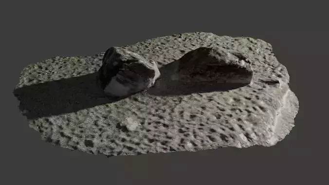 Twin Rock on the lakeside 