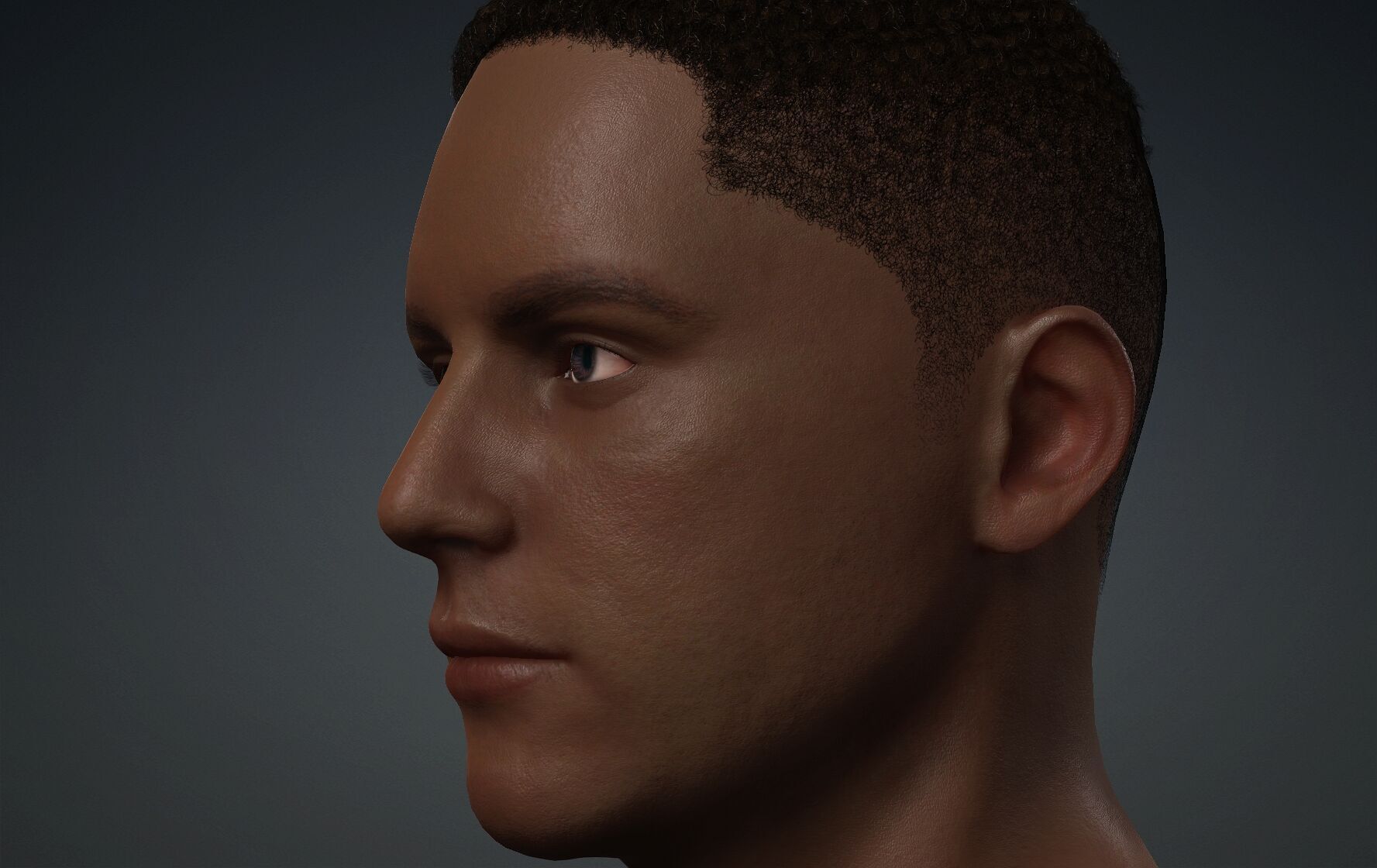 Black Guy 3D model_2