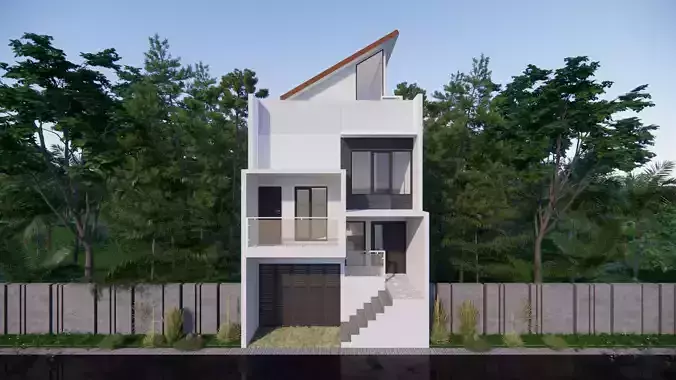 House Design 5x12 m 2floor