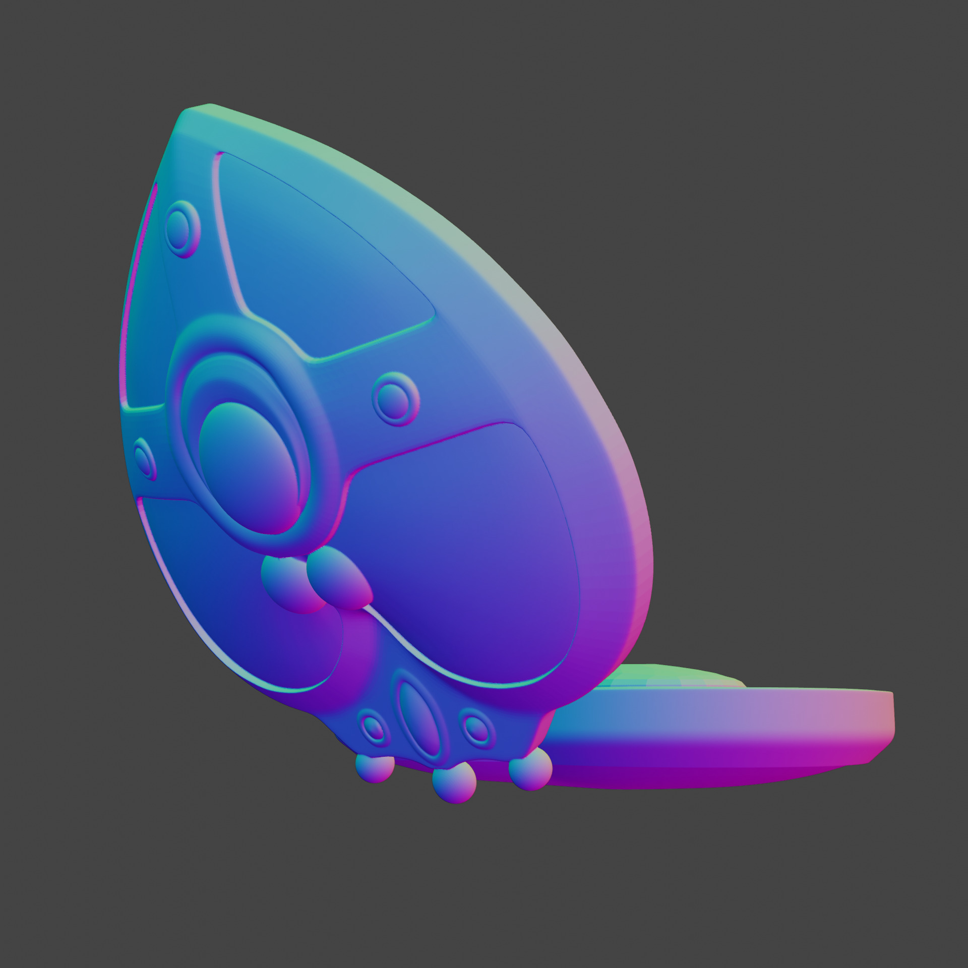 Sailor Moon Cosmic Heart Compact Brooch 3D print model_1