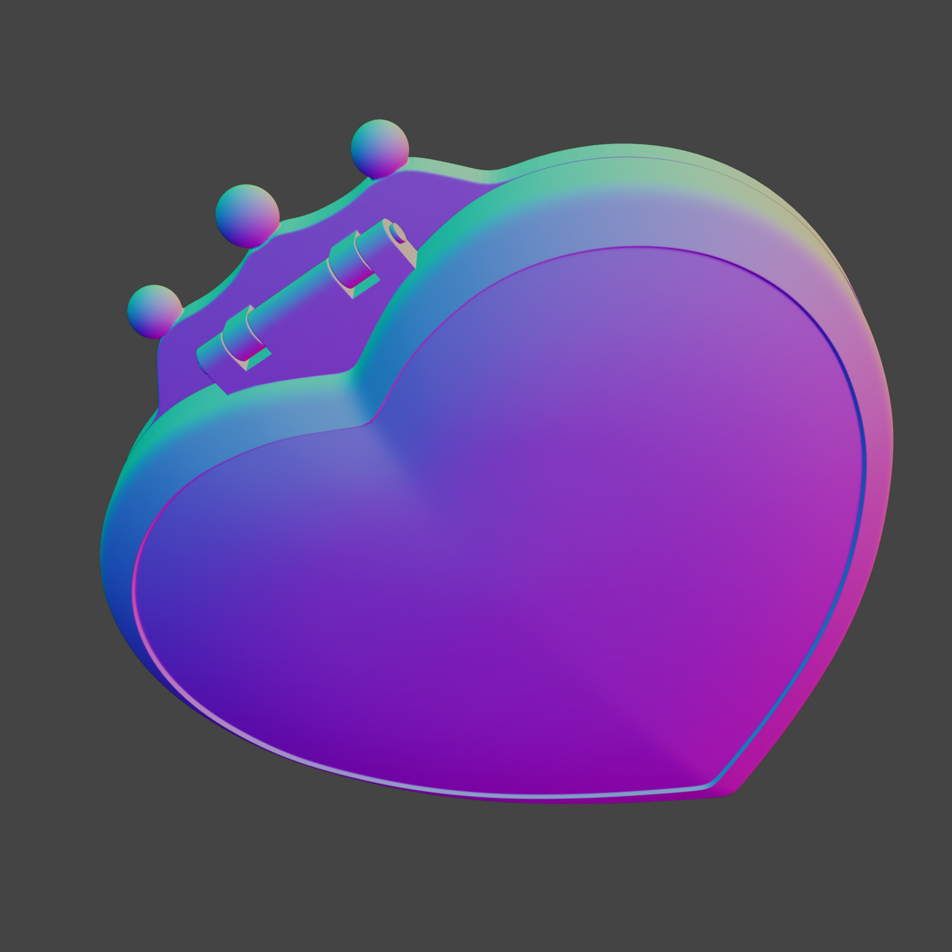 Sailor Moon Cosmic Heart Compact Brooch 3D print model_3