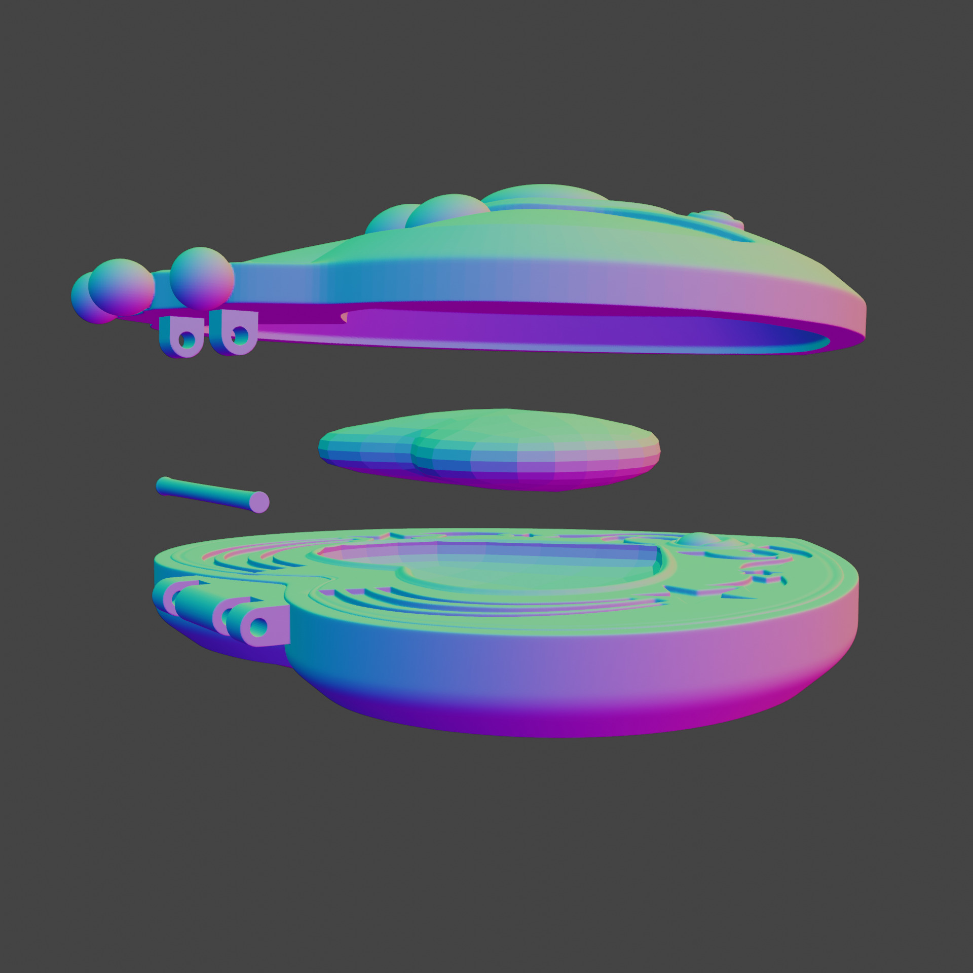 Sailor Moon Cosmic Heart Compact Brooch 3D print model_4