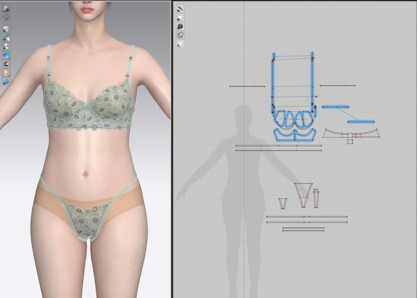 bra and panty 3D print model_4