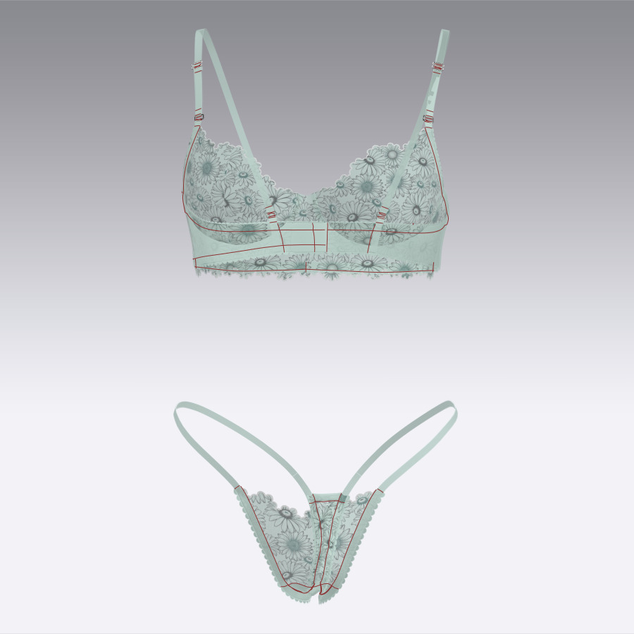 bra and panty 3D print model_3