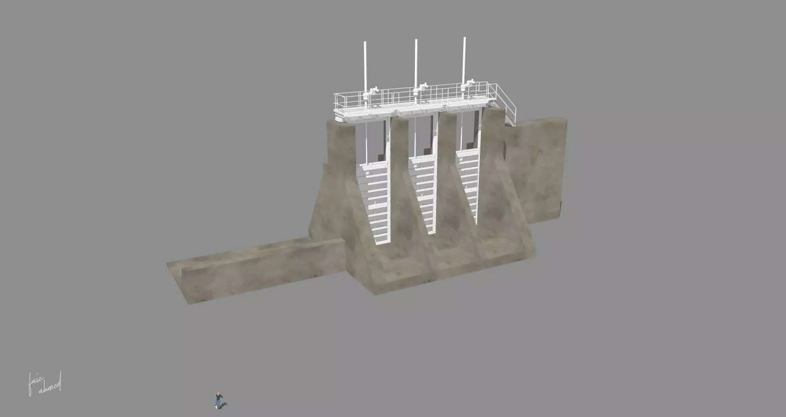 kerala dam 2 detailed 3D model