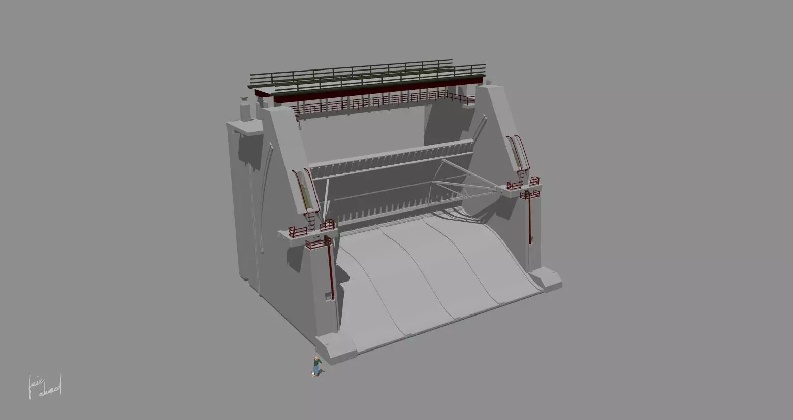 kerala dam 3 detailed 3D model