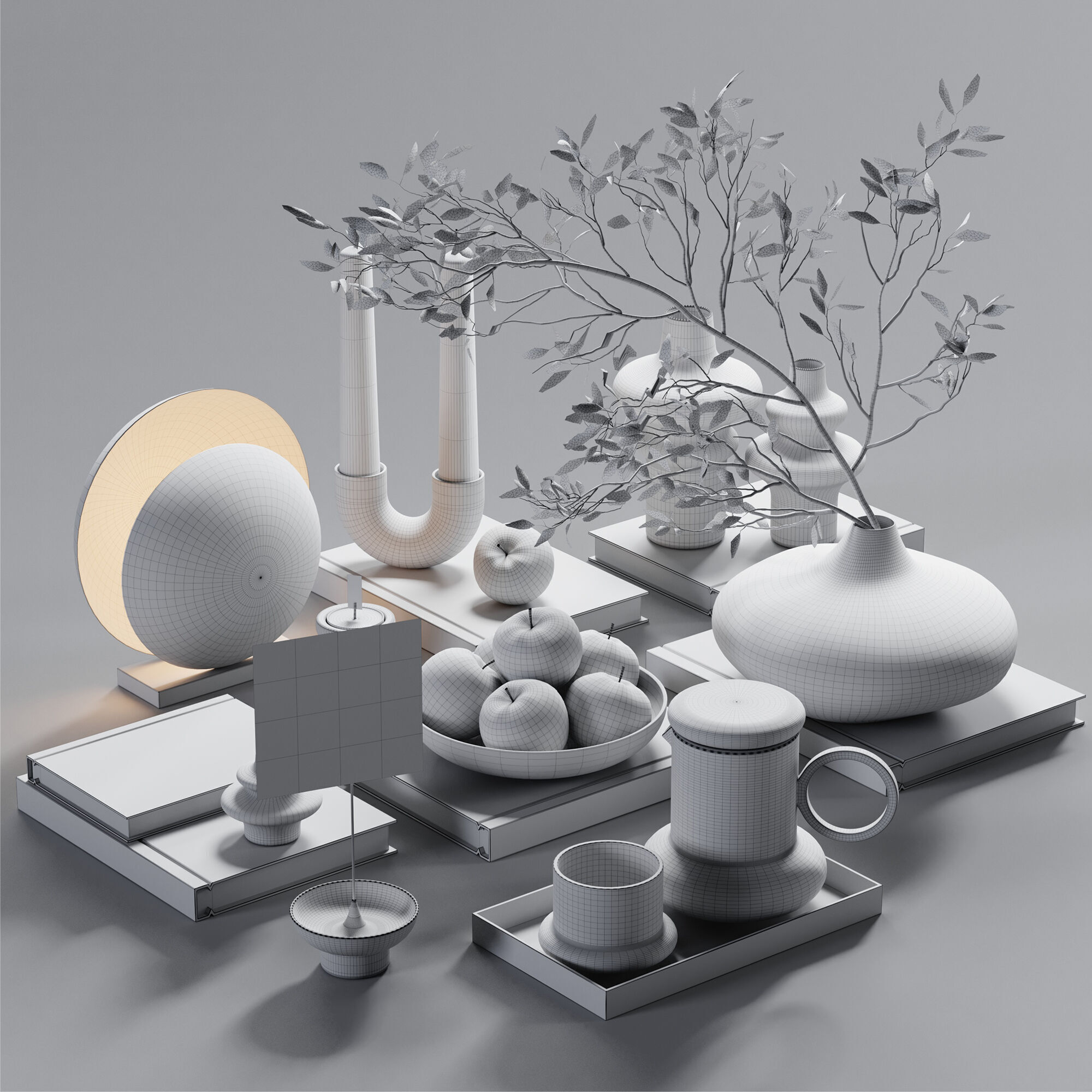 Decorative Set 31 3D model_6