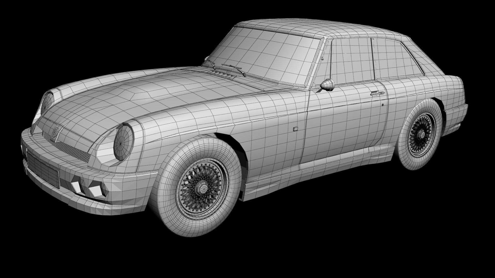 MG RV8 GT Coupe 3D model_13