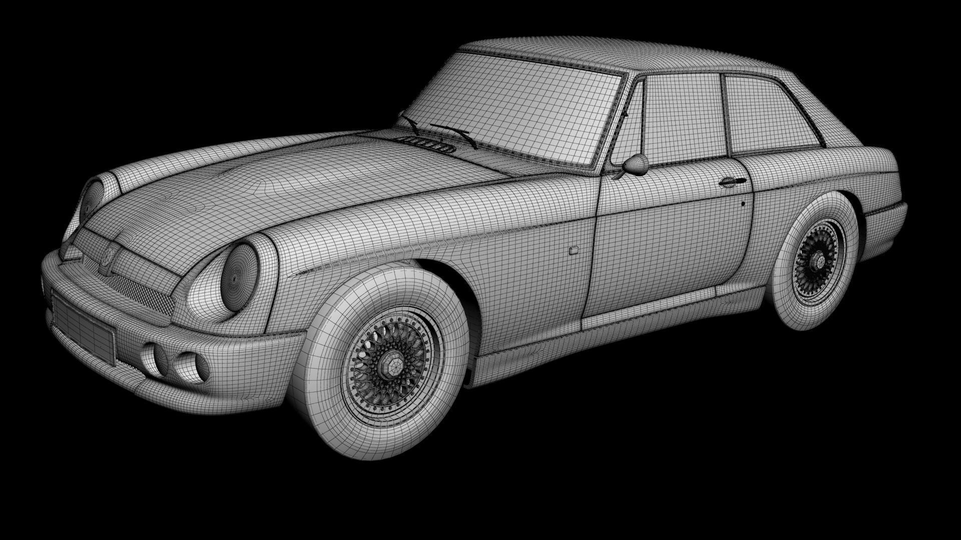 MG RV8 GT Coupe 3D model_14