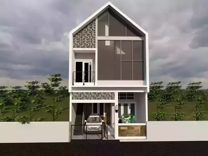House Design 6x10m 2floor