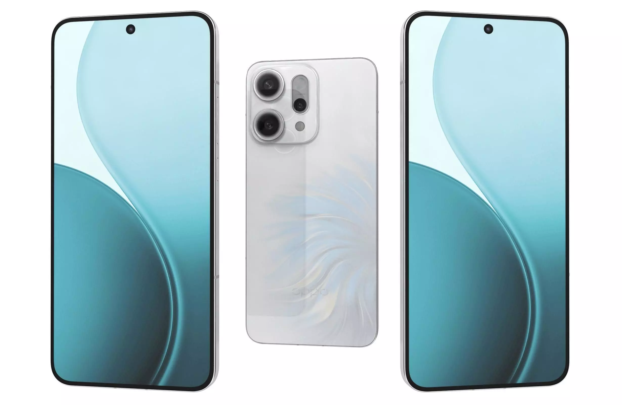 OPPO Reno14 Pro White 3D model_0