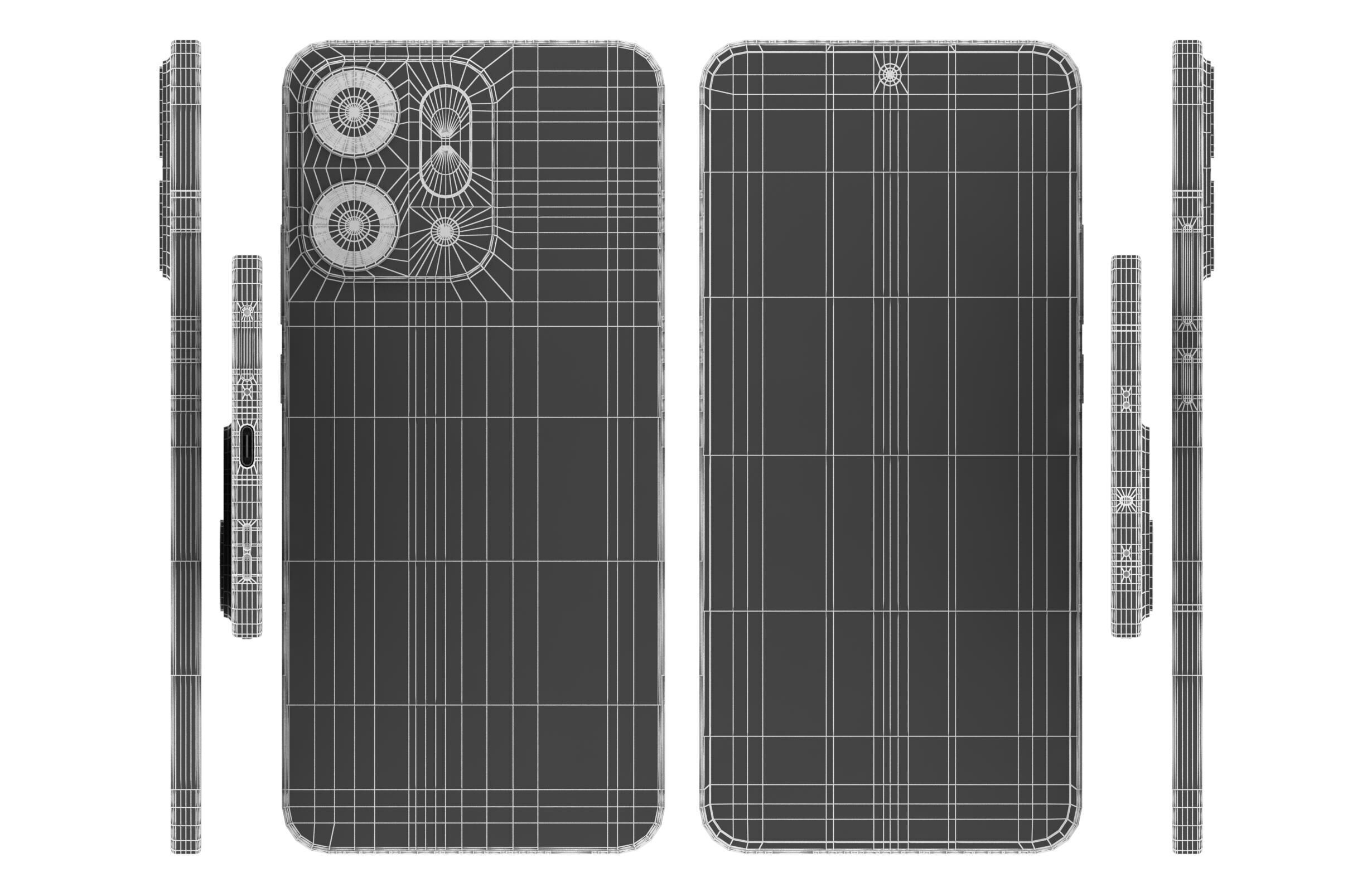 OPPO Reno14 Pro White 3D model_16