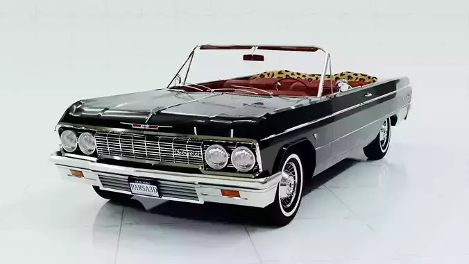 Chevrolet Impala SS 1964 Convertible 3D Model