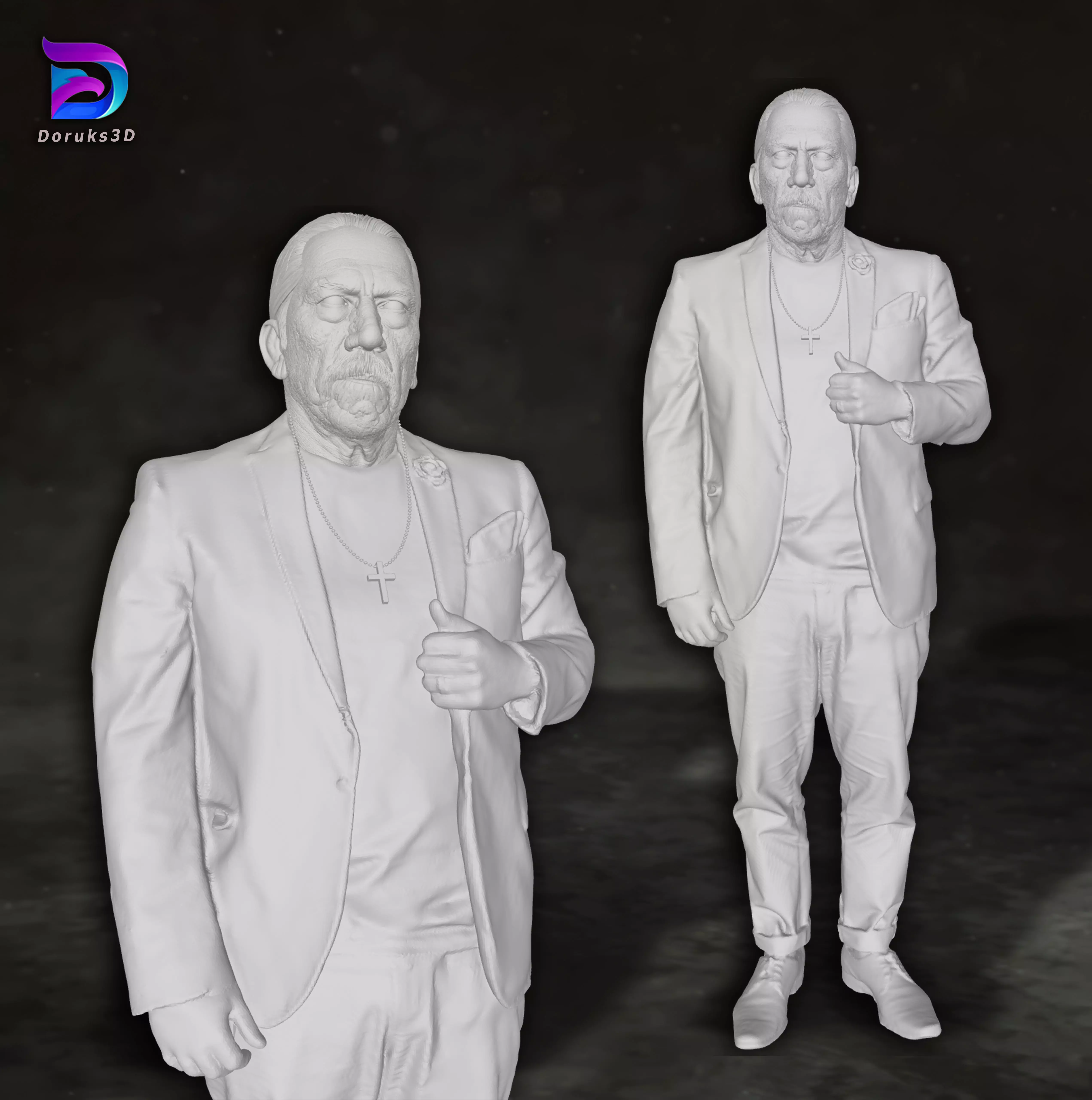 Danny Trejo Action Figures Custom 3D Print Model 3D print model