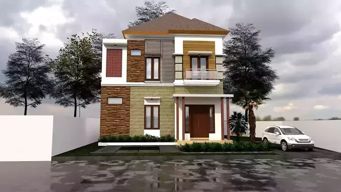 House Design 9x14m 2 floor
