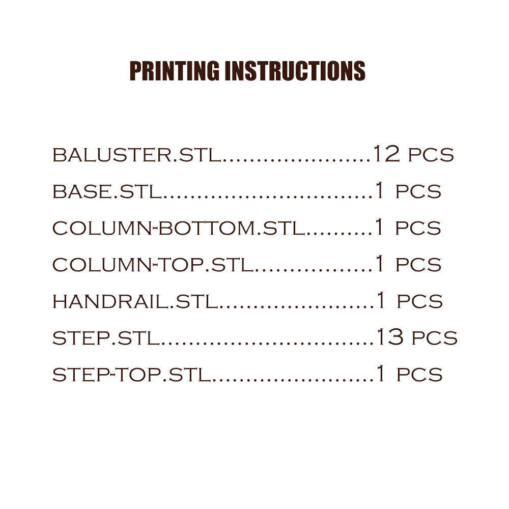 Miniature Staircase for Dollhouse and Diorama  1 12 Scale 3D print model_5