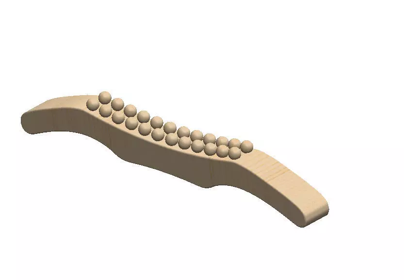Foot and Back Roller Massagers SolidWorks model 3D print model_0