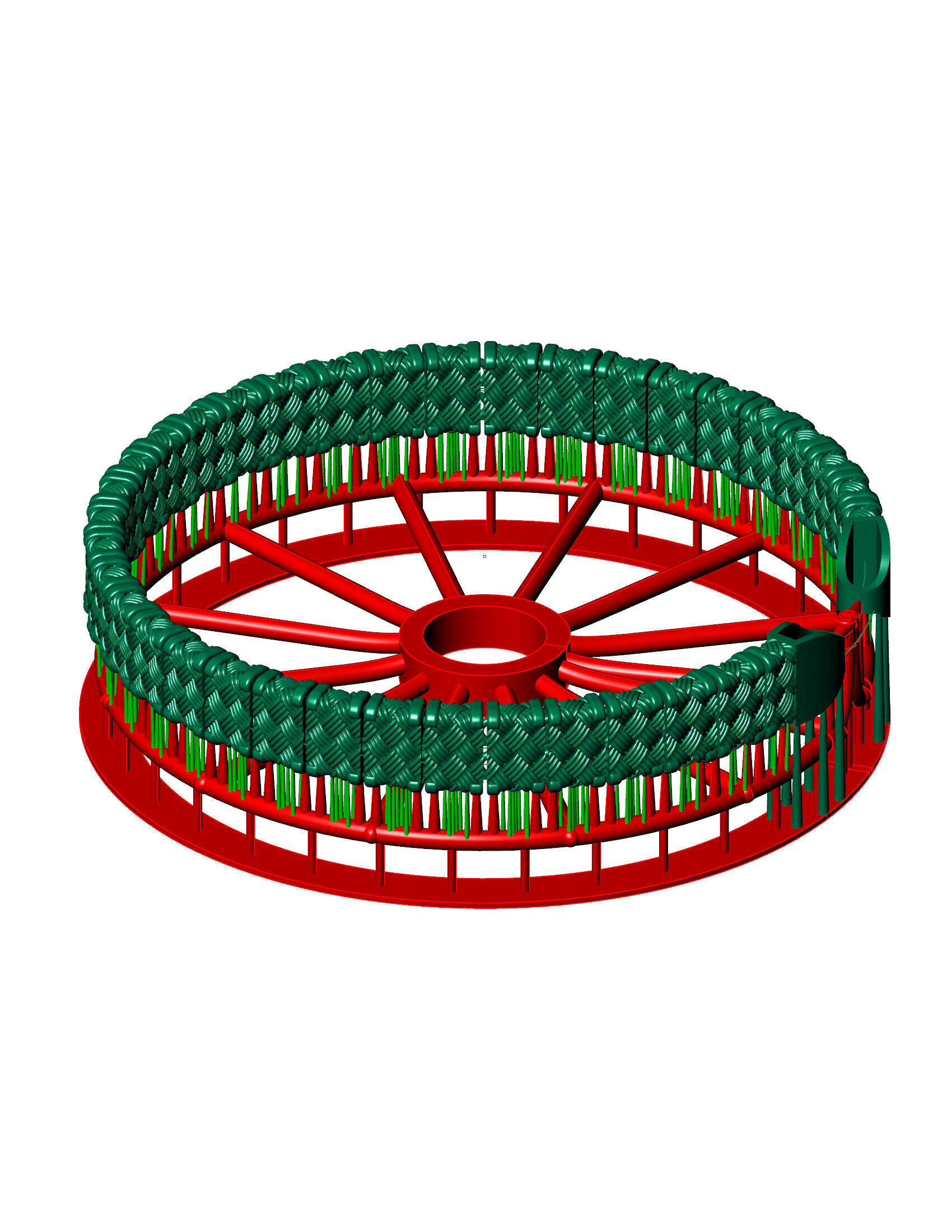 11mm Spiral Premium 3D Bracelet Design with Intricate Texture  3D print model_3