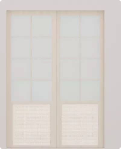 Ming-Style Double Panel Door 3D Model Free 3D model