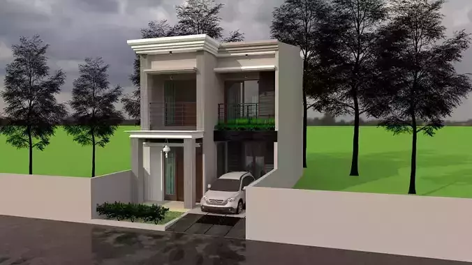 House Design 6x12m 2floor