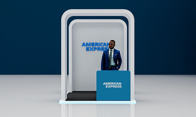 booth 2x2 3D model