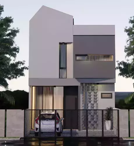 House Design 6x10m 2floor