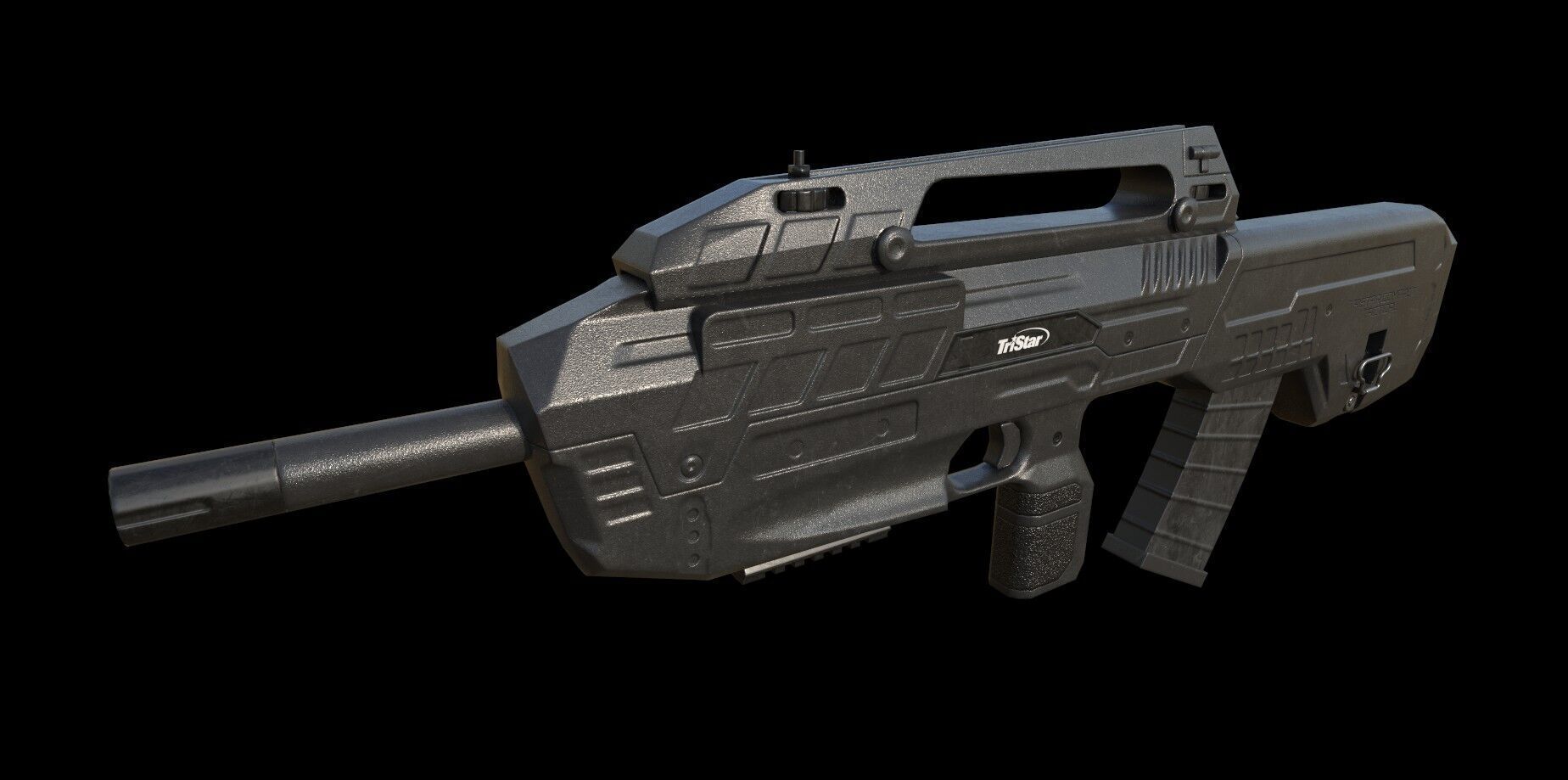 Tristar Compact Tactical Shotgun Low Poly Low-poly 3D model_6