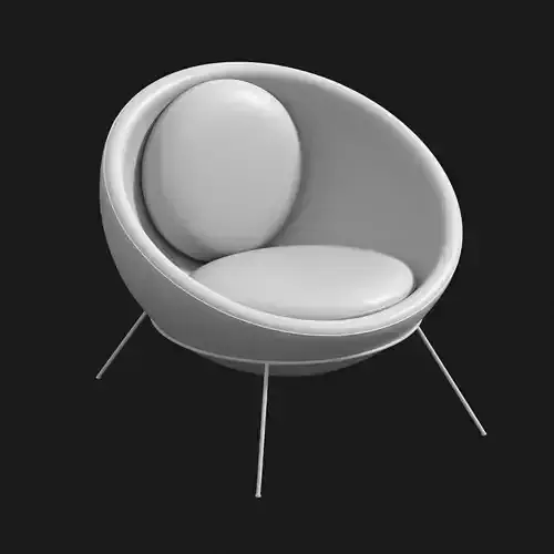 Oval Chair  3D model