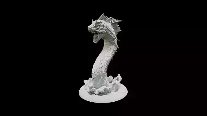 Monstrous Sea Serpent 3D print model